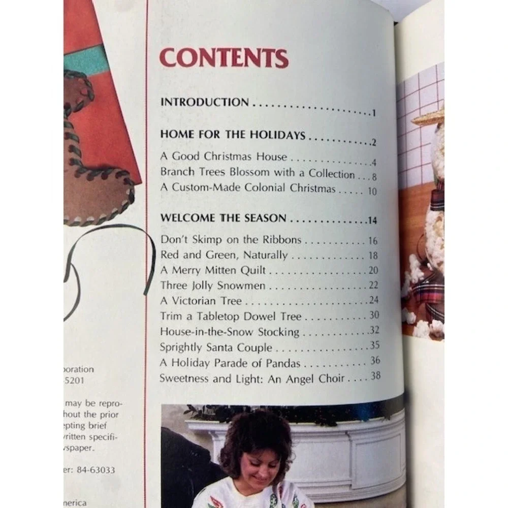 Vintage Creative Ideas for Christmas 1986 Oxmoor House Hardcover Book Recipes